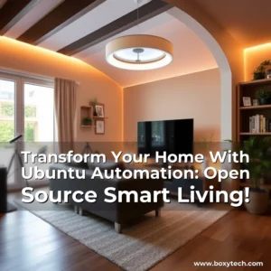 Artistic representation for Transform Your Home With Ubuntu Automation: Open Source Smart Living!
