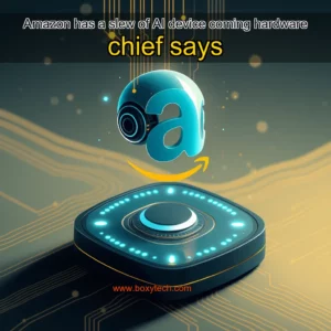 Artistic representation for Amazon has a slew of AI device coming hardware chief says