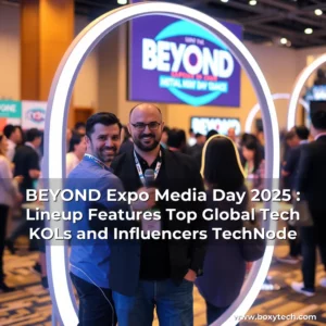 Artistic representation for BEYOND Expo Media Day 2025 : Lineup Features Top Global Tech KOLs and Influencers TechNode