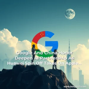 Artistic representation for Google And China Honor Deepen AI Partnership As Huawei Spin Off Takes On Apple And Samsung With 10 Billion Investment Alphabet NASDAQ : GOOG Apple NASDAQ : AAPL