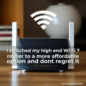 Artistic representation for I switched my high end Wi Fi 7 router to a more affordable option and dont regret it