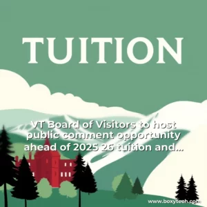 Artistic representation for VT Board of Visitors to host public comment opportunity ahead of 2025 26 tuition and fees meeting