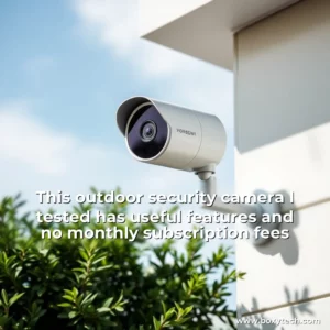 Artistic representation for This outdoor security camera I tested has useful features and no monthly subscription fees