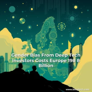 Artistic representation for Gender Bias From Deep Tech Investors Costs Europe 198 8 Billion