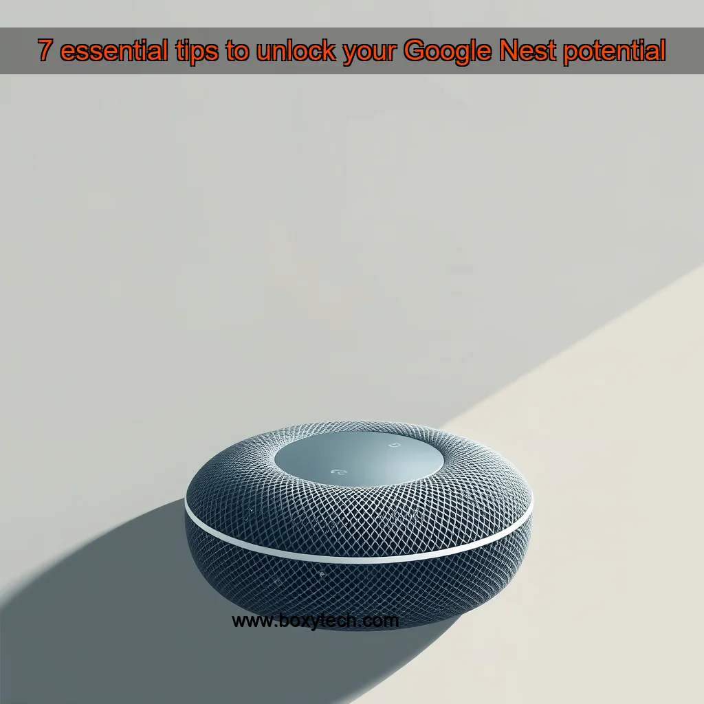 Artistic representation for 7 essential tips to unlock your Google Nest potential