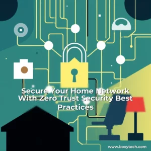Artistic representation for Secure Your Home Network With Zero Trust Security Best Practices