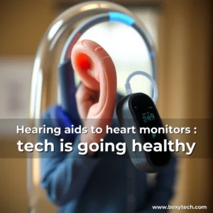 Artistic representation for Hearing aids to heart monitors : tech is going healthy