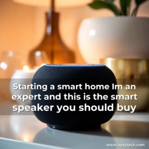 Artistic representation for Starting a smart home Im an expert and this is the smart speaker you should buy