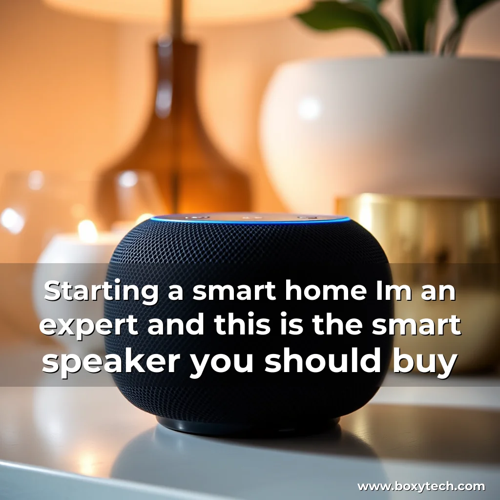 Artistic representation for Starting a smart home Im an expert and this is the smart speaker you should buy