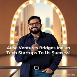 Artistic representation for Arise Ventures Bridges Indian Tech Startups To Us Success!
