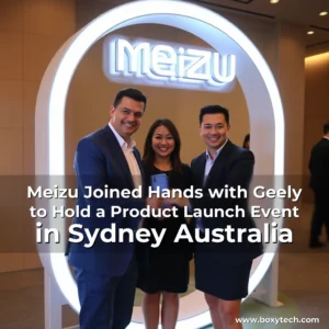 Artistic representation for Meizu Joined Hands with Geely to Hold a Product Launch Event in Sydney Australia