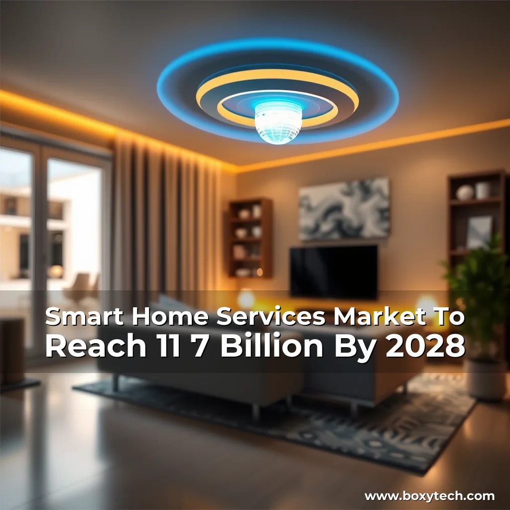 Artistic representation for Smart Home Services Market To Reach 11 7 Billion By 2028