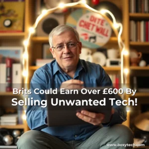 Artistic representation for Brits Could Earn Over £600 By Selling Unwanted Tech!