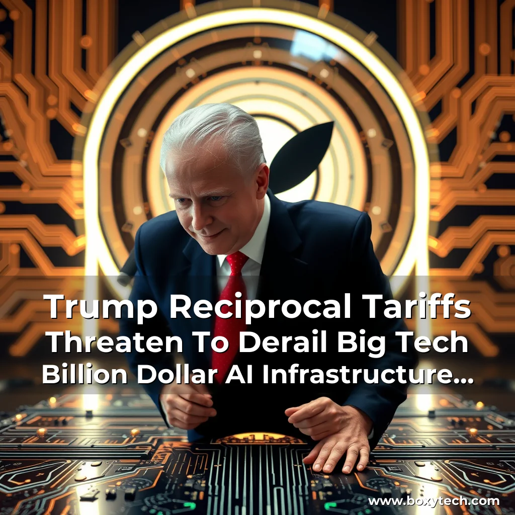 Artistic representation for Trump Reciprocal Tariffs Threaten To Derail Big Tech Billion Dollar AI Infrastructure Plans Analyst Singles Out This OpenAI Linked Project As Likely To Get Hit Apple NASDAQ : AAPL Advanced Micro Devices NASDAQ : AMD