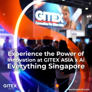 Artistic representation for Experience the Power of Innovation at GITEX ASIA x Ai Everything Singapore