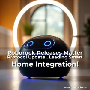 Artistic representation for Roborock Releases Matter Protocol Update , Leading Smart Home Integration!