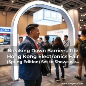 Artistic representation for Breaking Down Barriers: The Hong Kong Electronics Fair (Spring Edition) Set to Showcase Hong Kong's I&T Hub