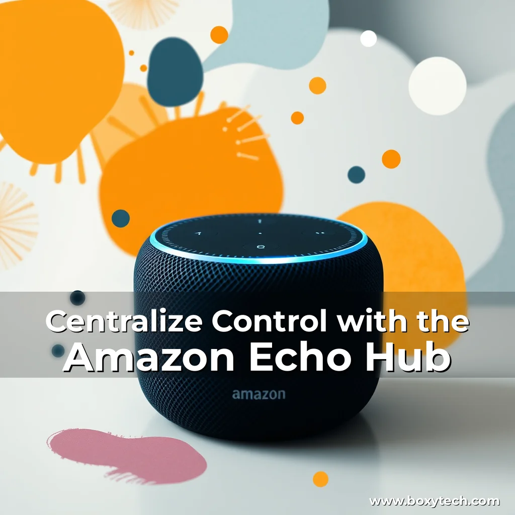 Artistic representation for Centralize Control with the Amazon Echo Hub