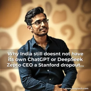 Artistic representation for Why India still doesnt not have its own ChatGPT or DeepSeek Zepto CEO a Stanford dropout explains
