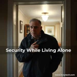 Artistic representation for Security While Living Alone