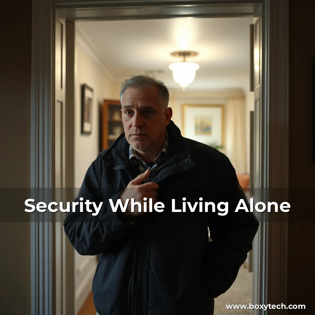 Artistic representation for Security While Living Alone