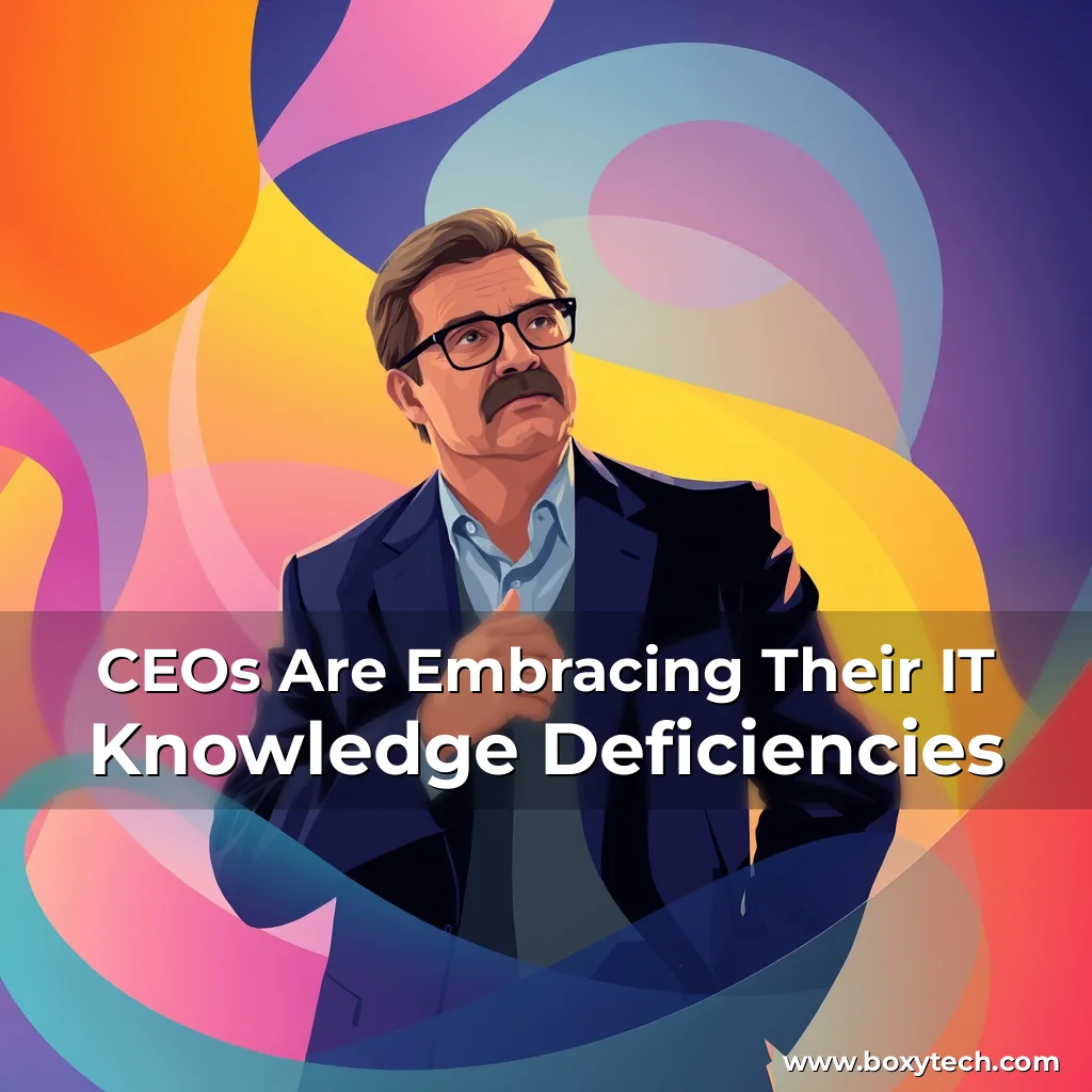 Artistic representation for CEOs Are Embracing Their IT Knowledge Deficiencies