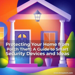 Artistic representation for Protecting Your Home from Porch Theft: A Guide to Smart Security Devices and Ideas