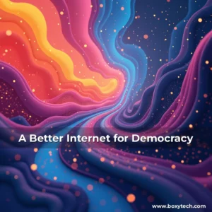 Artistic representation for A Better Internet for Democracy