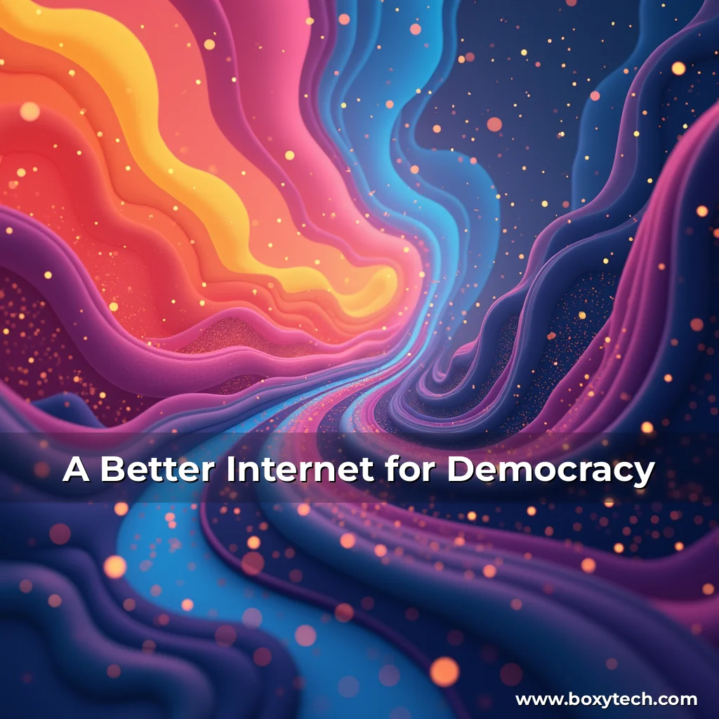 Artistic representation for A Better Internet for Democracy