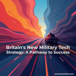 Artistic representation for Britain's New Military Tech Strategy: A Pathway to Success