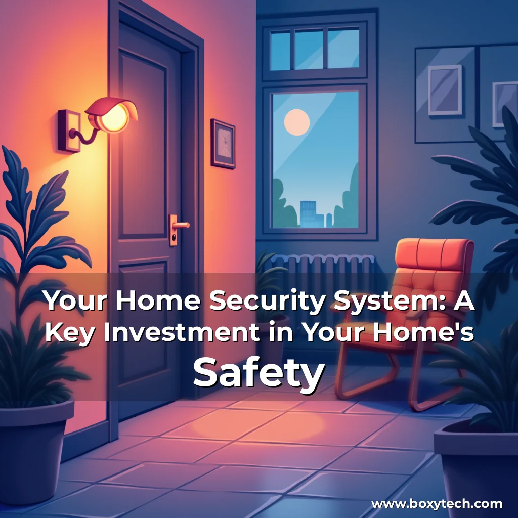 Artistic representation for Your Home Security System: A Key Investment in Your Home's Safety
