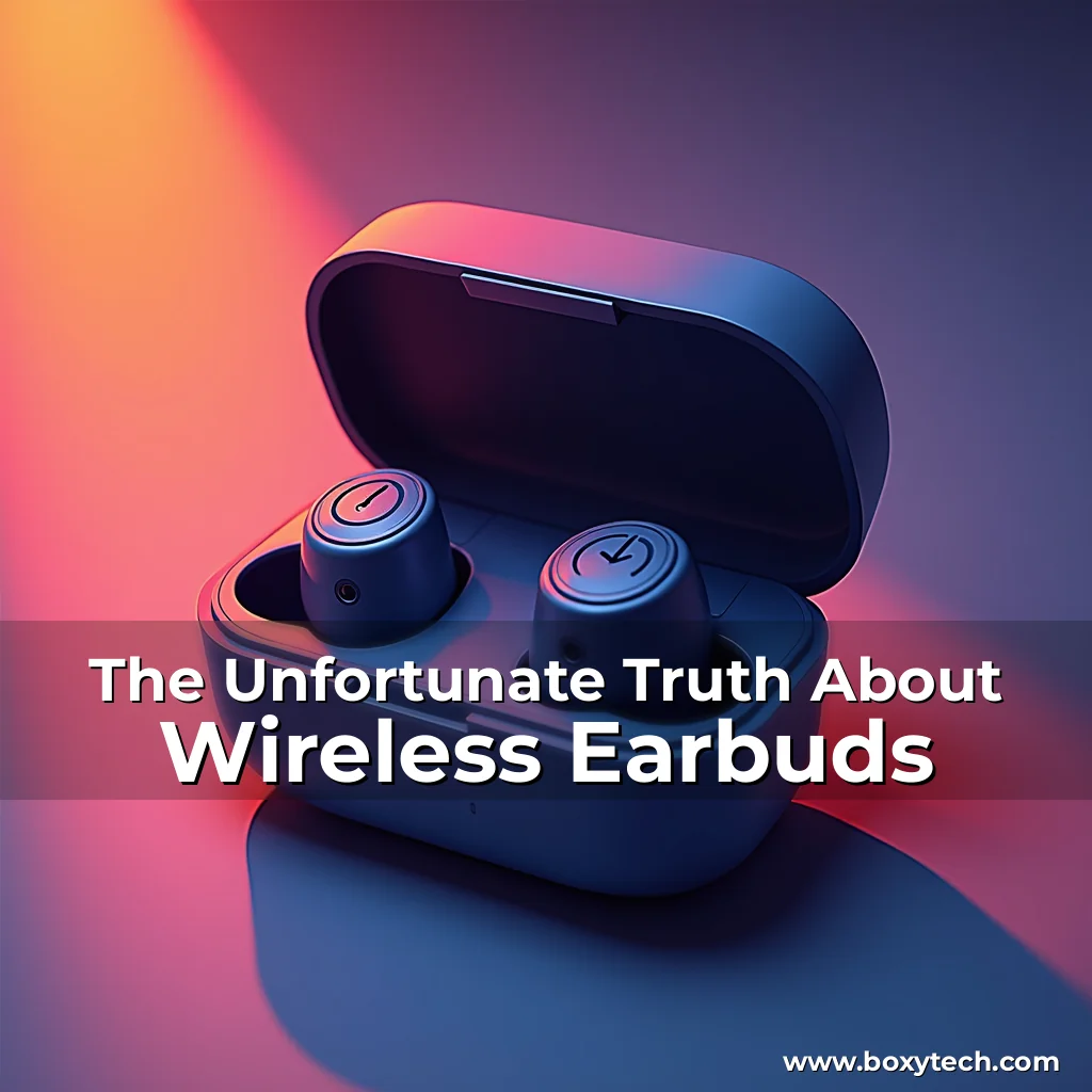 Artistic representation for The Unfortunate Truth About Wireless Earbuds