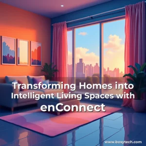Artistic representation for Transforming Homes into Intelligent Living Spaces with enConnect