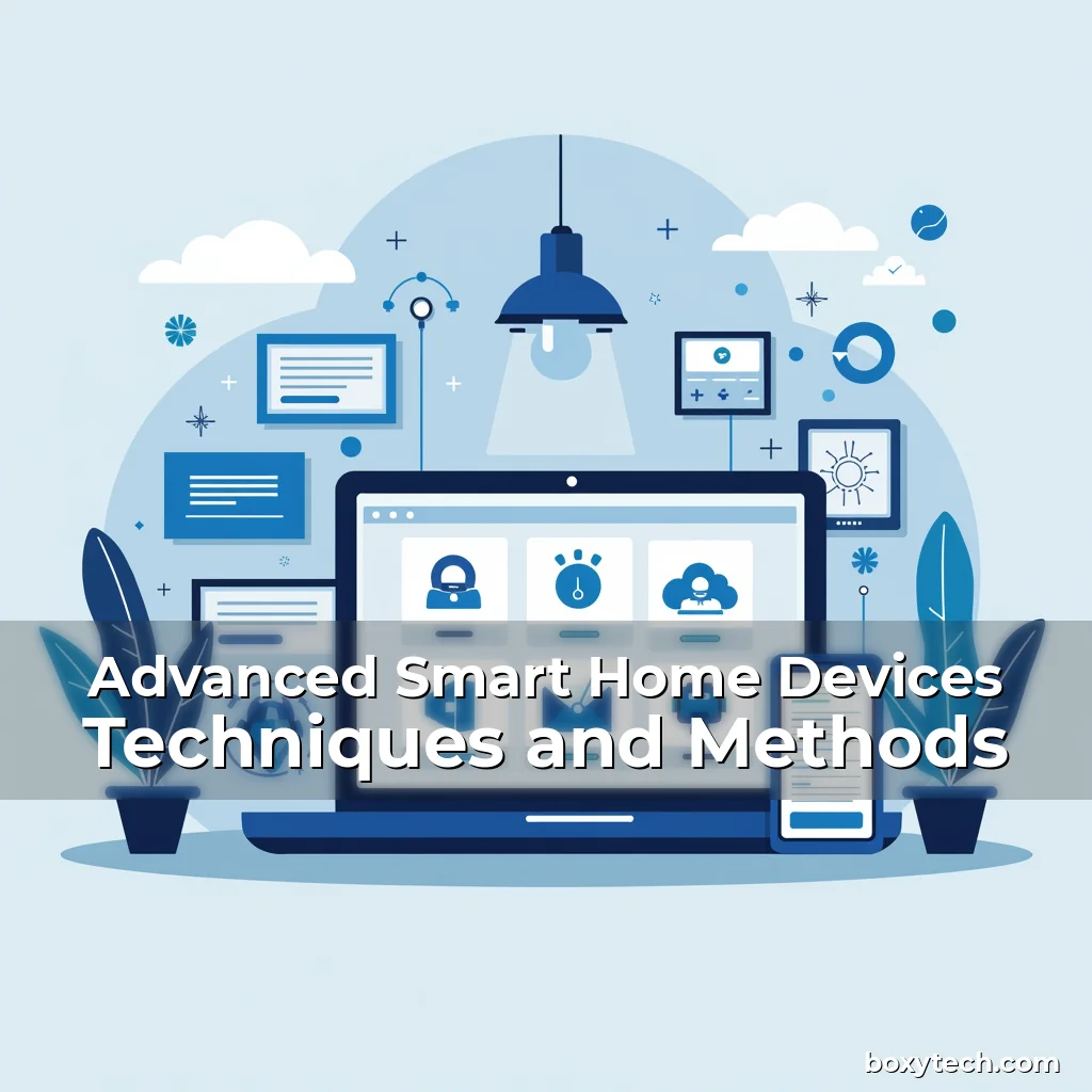 Artistic representation for Advanced Smart Home Devices Techniques and Methods