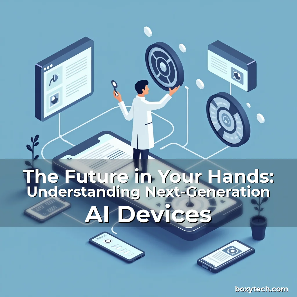 Artistic representation for The Future in Your Hands: Understanding Next-Generation AI Devices