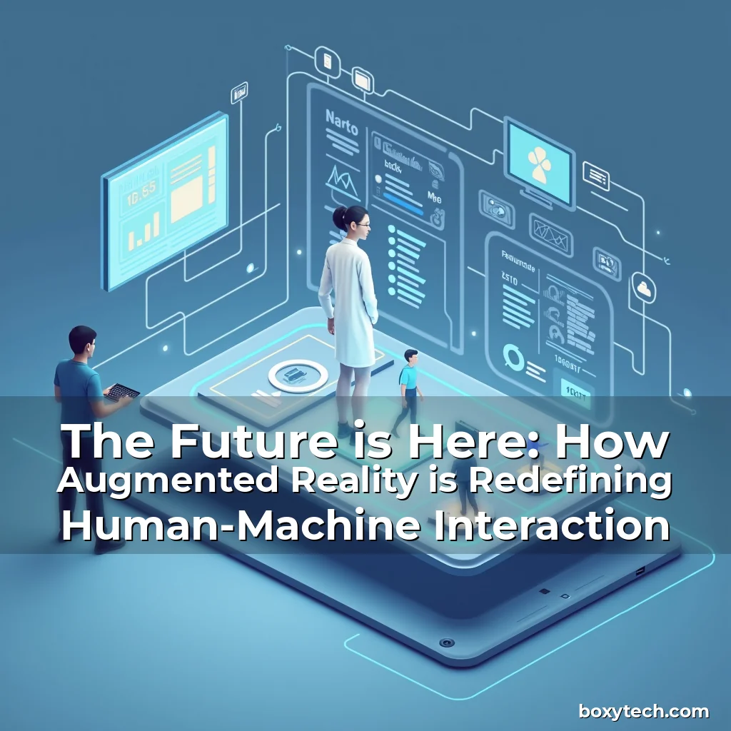 Artistic representation for The Future is Here: How Augmented Reality is Redefining Human-Machine Interaction
