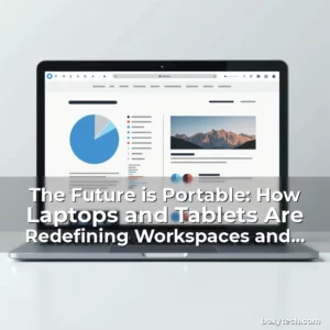 Artistic representation for The Future is Portable: How Laptops and Tablets Are Redefining Workspaces and Creativity
