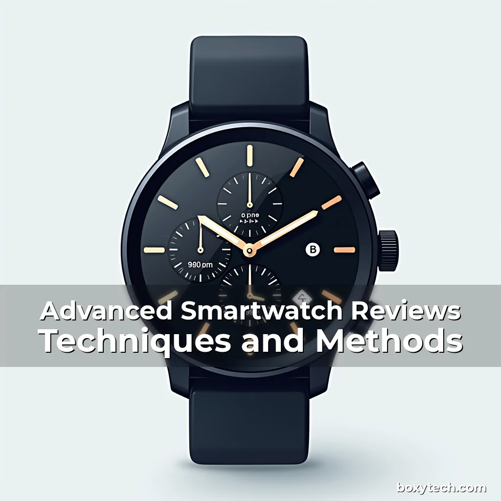 Artistic representation for Advanced Smartwatch Reviews Techniques and Methods