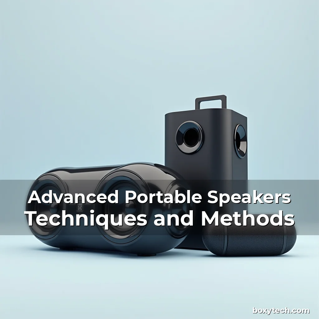 Artistic representation for Advanced Portable Speakers Techniques and Methods