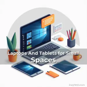 Artistic representation for Laptops And Tablets for Small Spaces