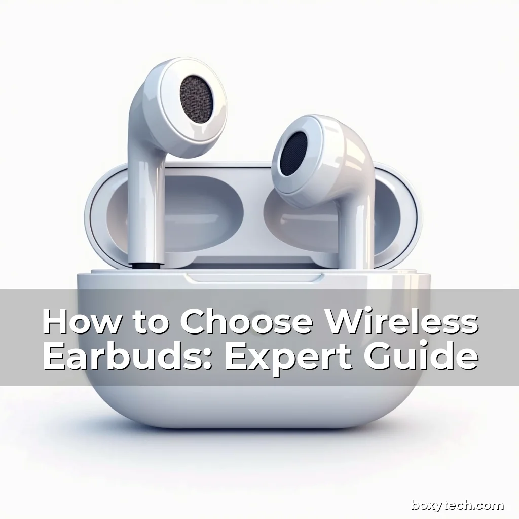 Artistic representation for How to Choose Wireless Earbuds: Expert Guide