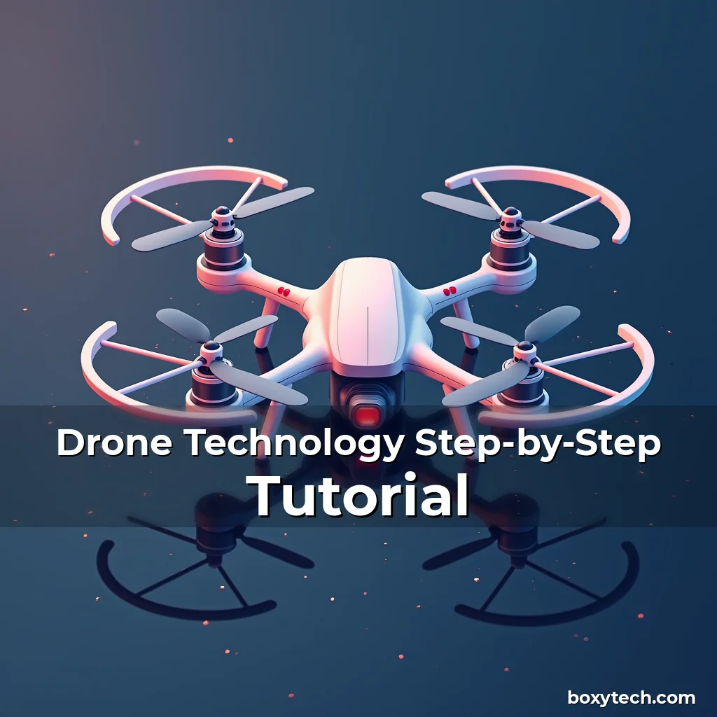 Artistic representation for Drone Technology Step-by-Step Tutorial