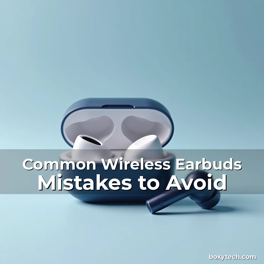 Artistic representation for Common Wireless Earbuds Mistakes to Avoid