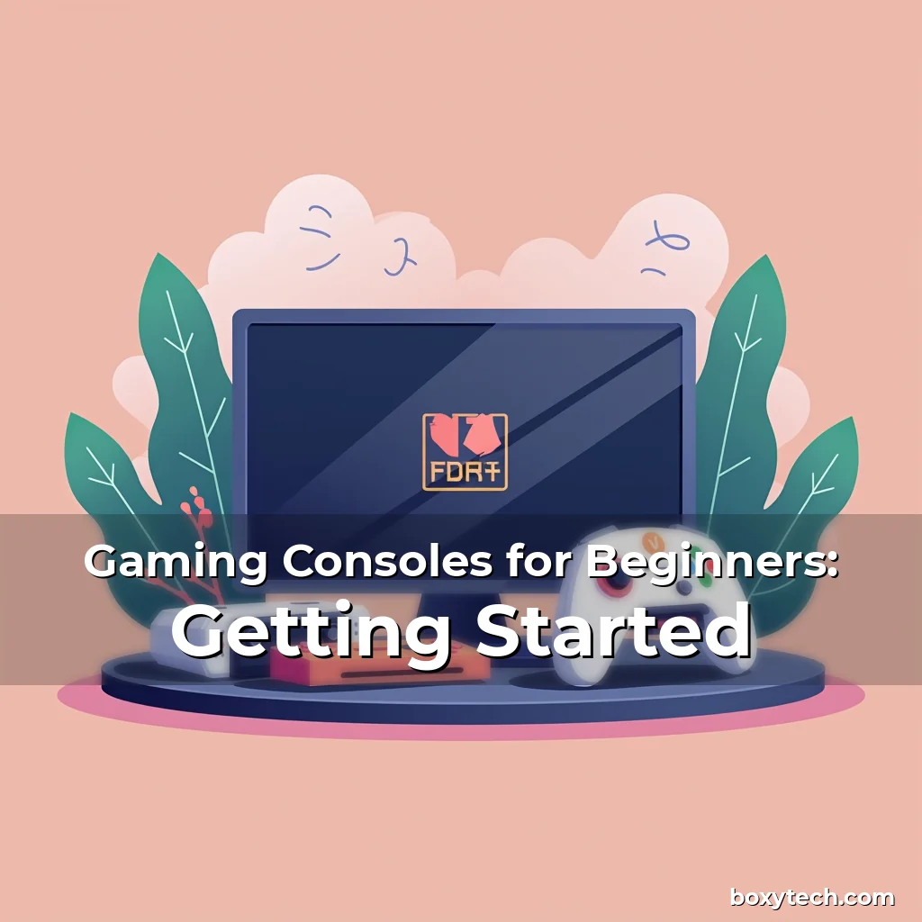 Artistic representation for Gaming Consoles for Beginners: Getting Started