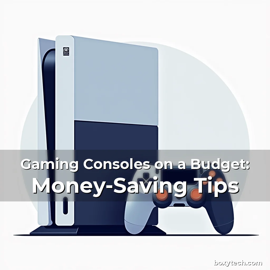 Artistic representation for Gaming Consoles on a Budget: Money-Saving Tips