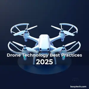 Artistic representation for Drone Technology Best Practices 2025
