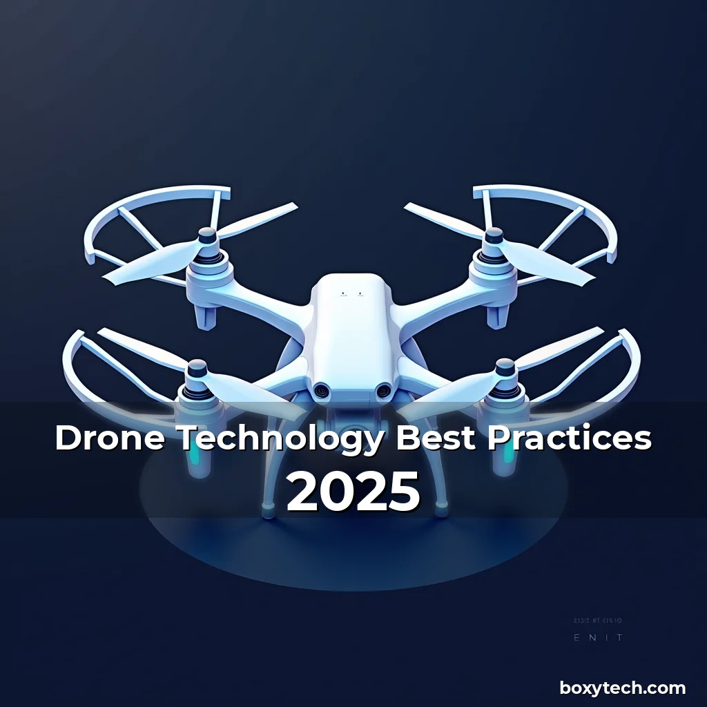 Artistic representation for Drone Technology Best Practices 2025