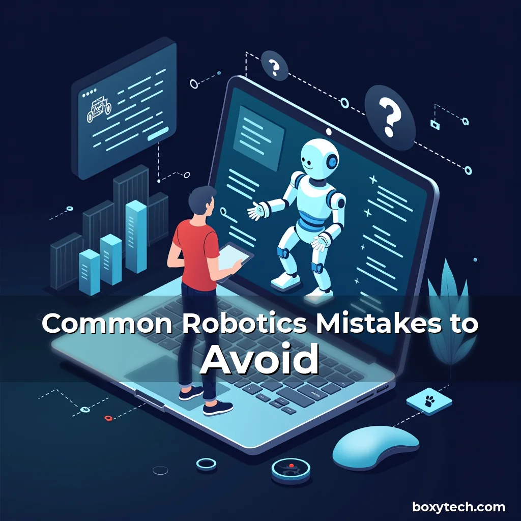 Artistic representation for Common Robotics Mistakes to Avoid