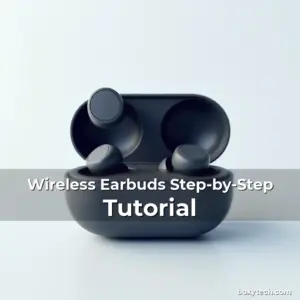 Artistic representation for Wireless Earbuds Step-by-Step Tutorial