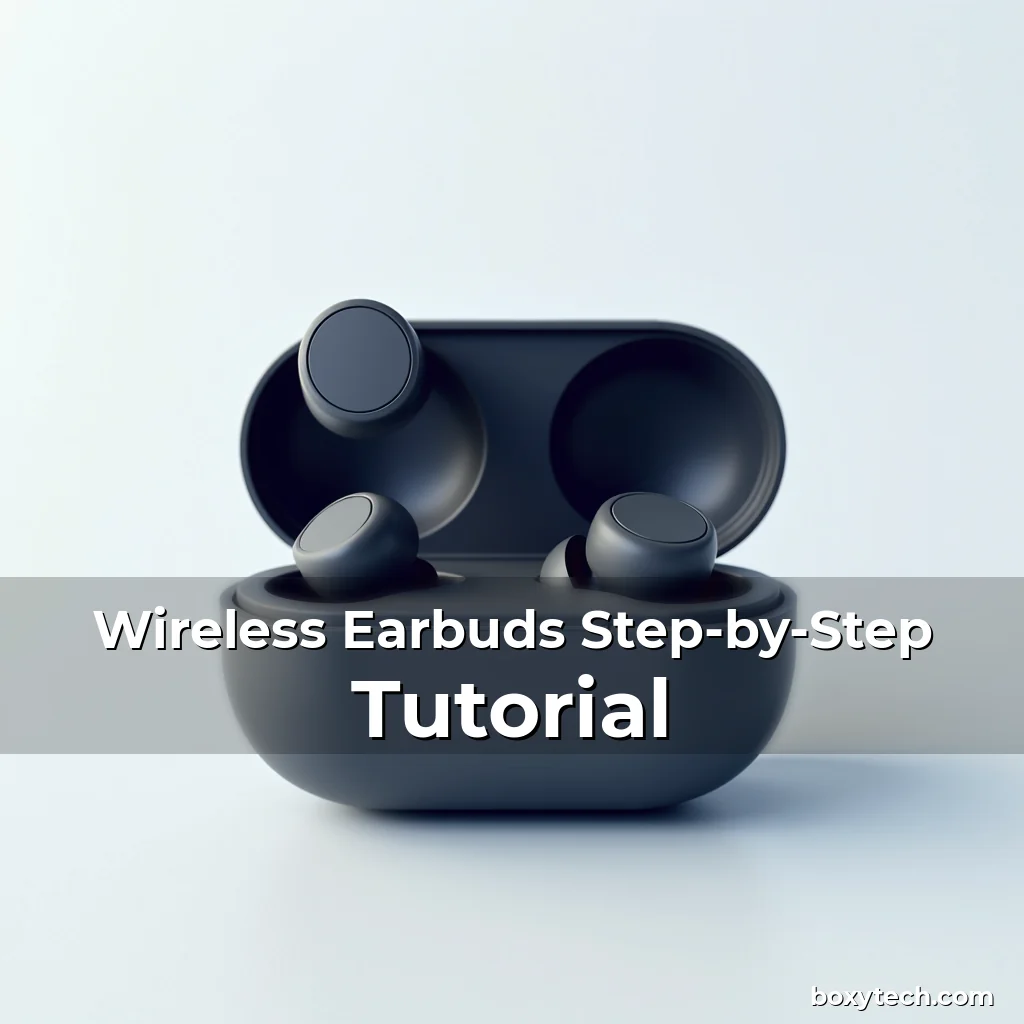 Artistic representation for Wireless Earbuds Step-by-Step Tutorial